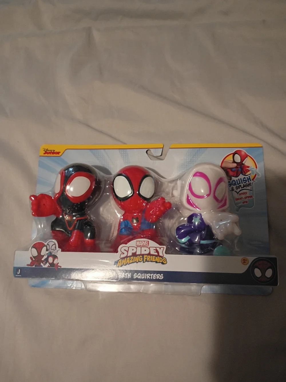 Marvel Spidey and His Amazing Friends Bath Squirters - Red, Black, White